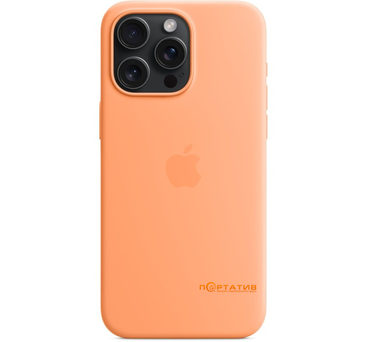 SoftCase iPhone 15 Pro Max Silicone Case with MagSafe and Animation Orange Sorbet