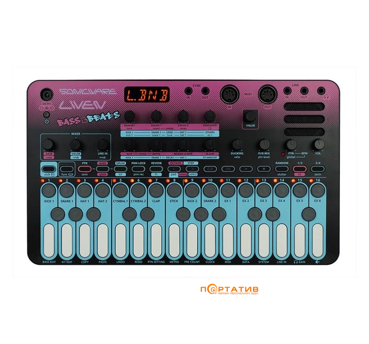 Синтезатор Sonicware LIVEN Bass&Beats