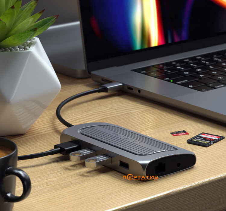 Satechi USB4 Multiport Adapter with 8K HDMI Space Gray (ST-U4MA3M)