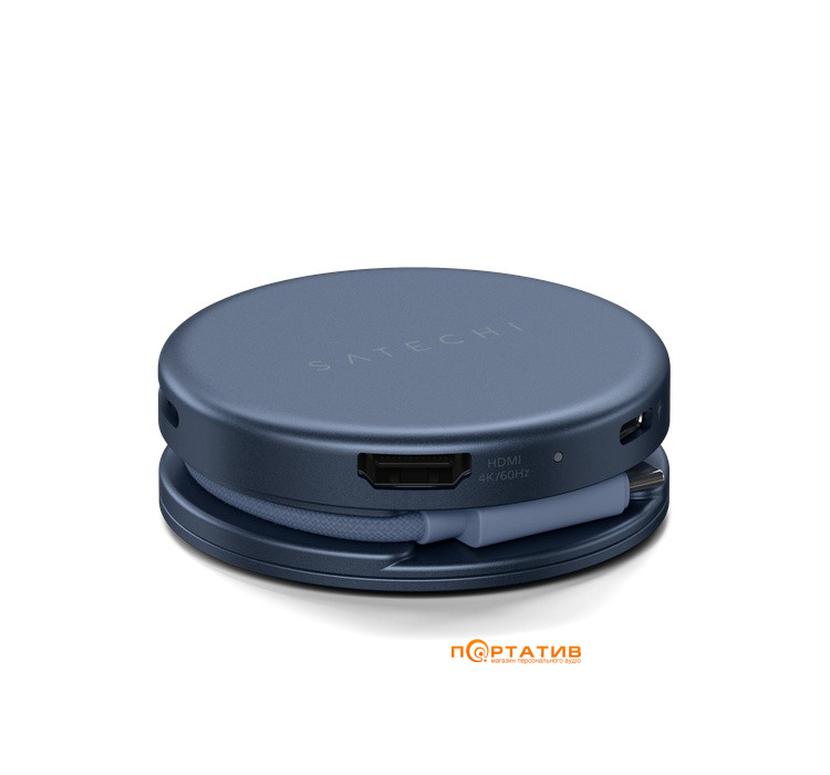 Хаб Satechi OntheGo 5-in-1 USB-C Multiport Indigo (ST-POTG5B)