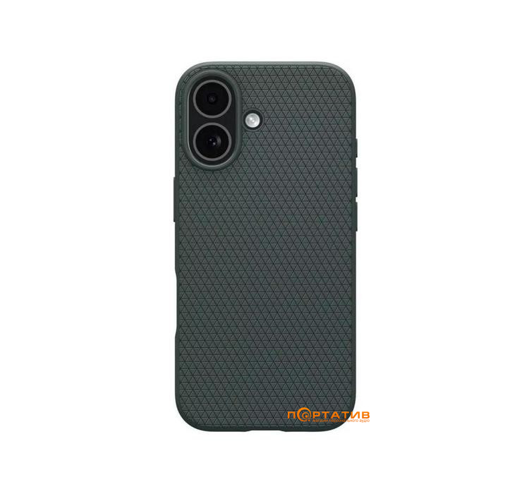 Чехол Spigen iPhone 17, Liquid Air, Abyss Green (ACS10371)