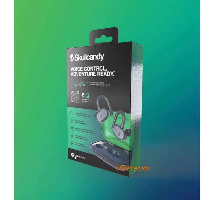 Skullcandy Push Active True Wireless In-Ear Dark Blue/Green (S2BPW-P750
)