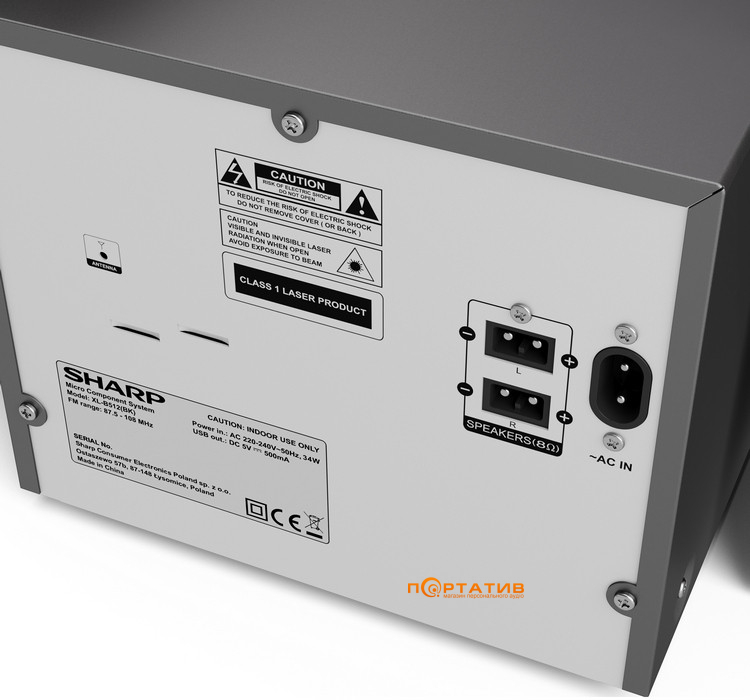 Акустична система Sharp XL-B512(BK)
