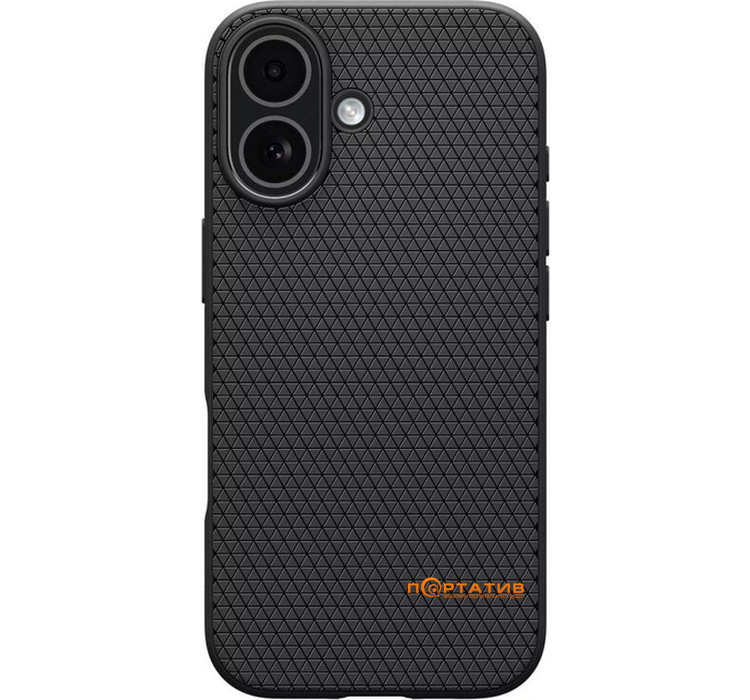 Чехол Spigen iPhone 17, Liquid Air, Matte Black (ACS10369)