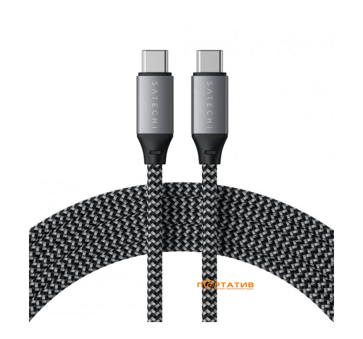Satechi USB4 C to C Cable 100W Space Gray (80 cm) (ST-U4C80M)