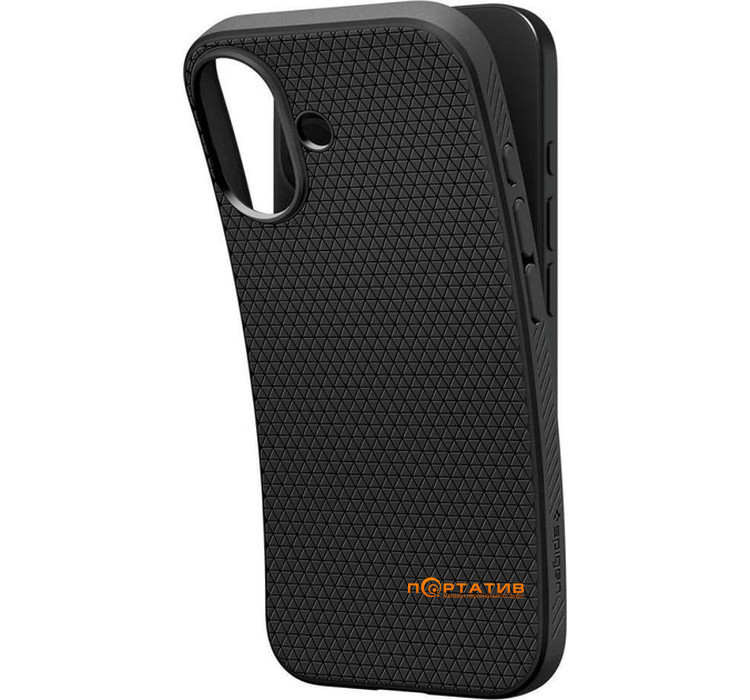 Чехол Spigen iPhone 17, Liquid Air, Matte Black (ACS10369)