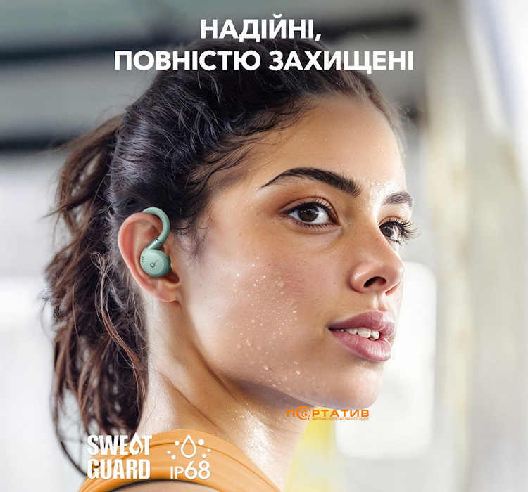 Навушники Anker SoundCore Sport X20 Green