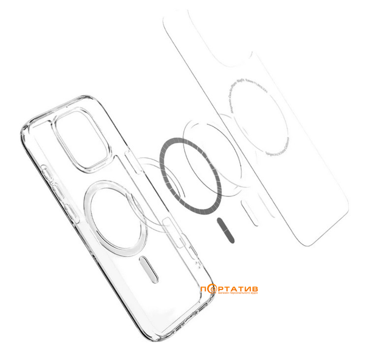 Чехол Spigen для Apple iPhone 16 Pro, Ultra Hybrid MagFit, White (ACS08129)
