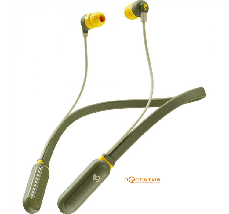 Навушники Skullcandy Inkd + BT Moss / Olive / Yellow (S2IQW-M687)
