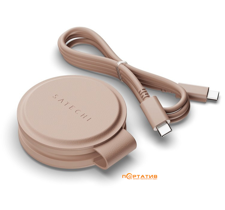 Бездротовий ЗП Satechi OntheGo 2-in-1 Wireless Charger Desert Rose (ST-QTG21R)