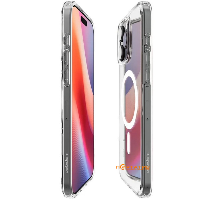 Чехол Spigen для Apple iPhone 16 Pro, Ultra Hybrid MagFit, White (ACS08129)