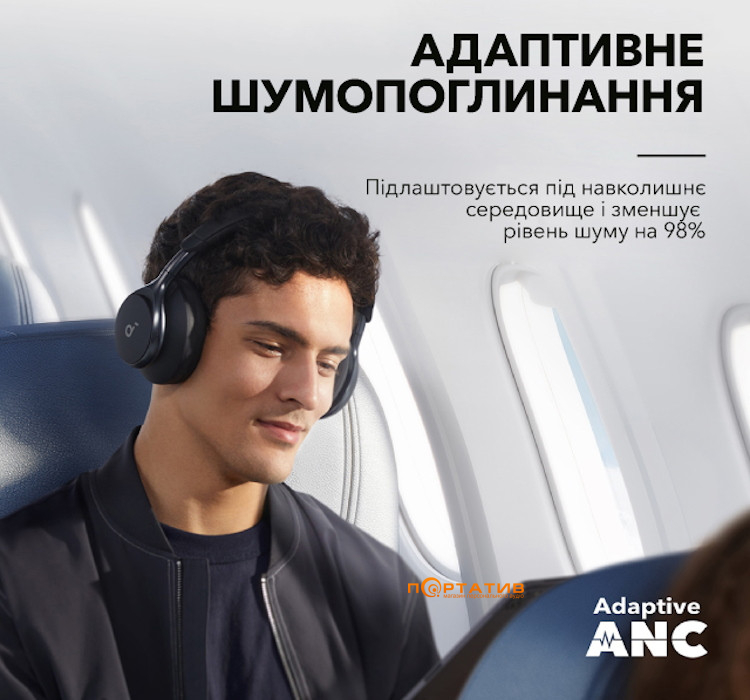 Навушники  Anker SoundCore Space One Jet Black