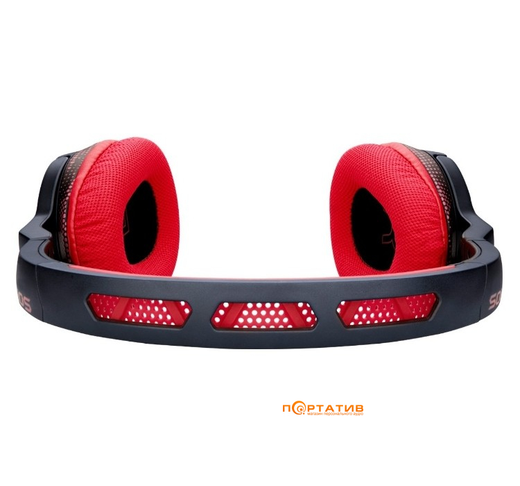 Soul Transform Wireless Over-Ear Sports Bluetooth Headphones Red