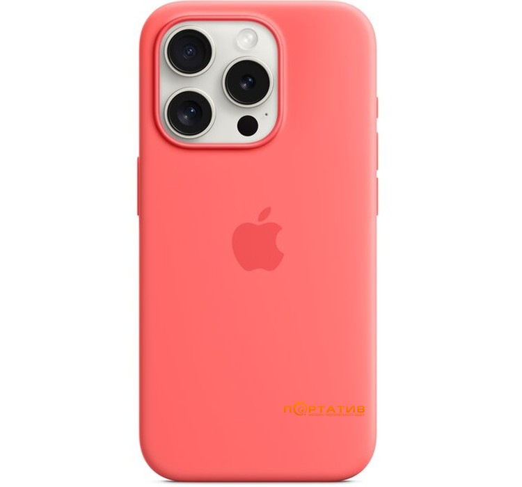 SoftCase iPhone 15 Pro Silicone Case with MagSafe and Animation Guava