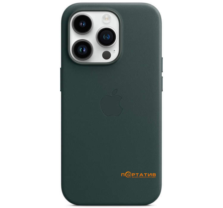 SoftCase iPhone 14 Pro Leather Case with MagSafe Forest Green