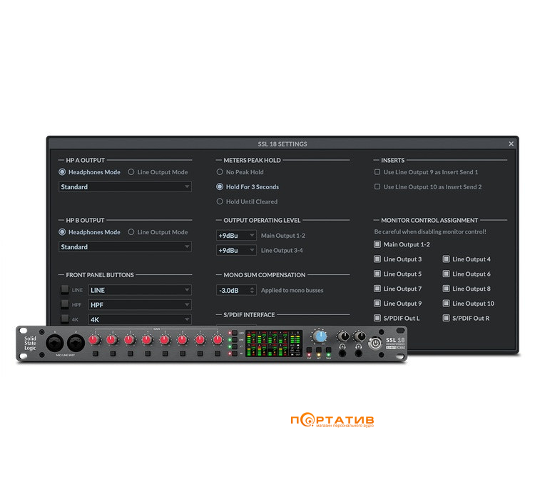 Аудиоинтерфейс Solid State Logic SSL 18