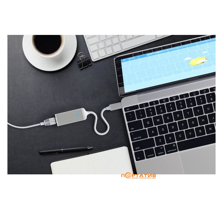 Адаптер Satechi Type-C Ethernet Adapter Silver (ST-TCENS)