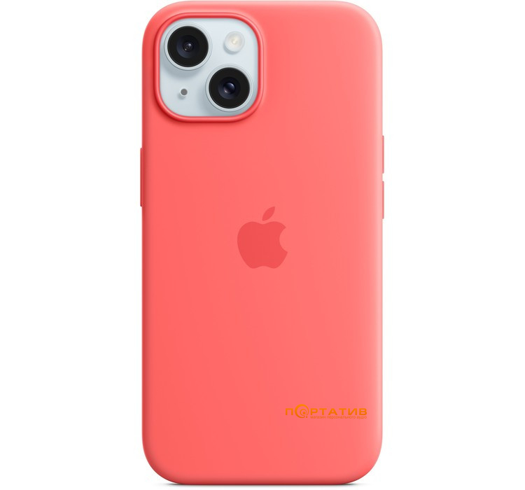 SoftCase iPhone 15 Silicone Case with MagSafe and Animation Guava