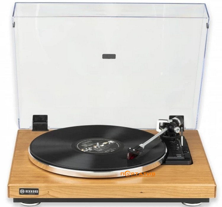 Проигрыватель винила Rekkord Audio F400 (Ortofon 2M Red) Cherry Wood