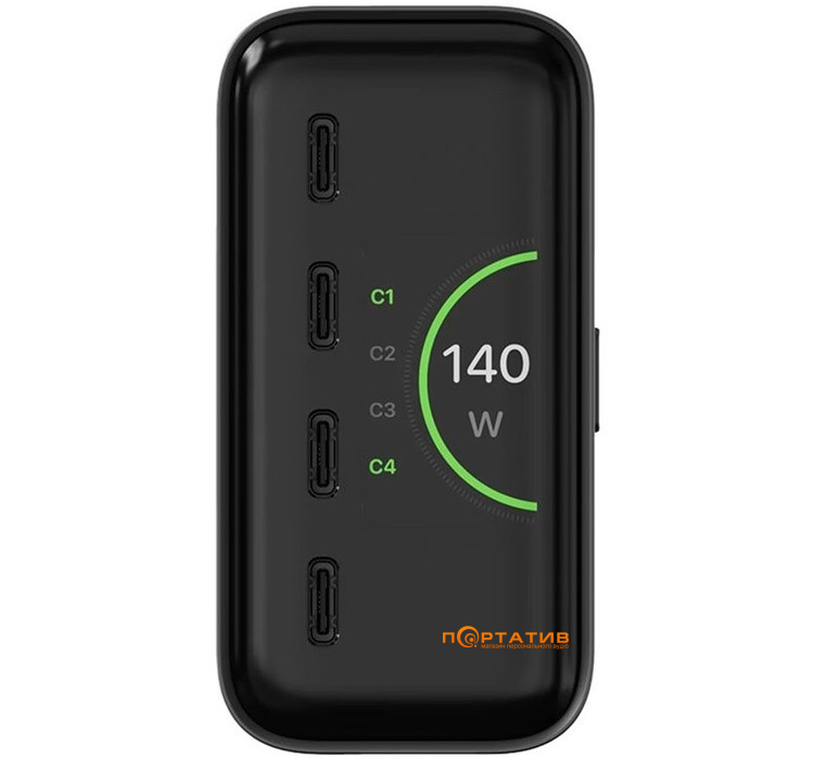 Зарядное устройство Satechi ChargeView 140W Desktop Black (ST-C4CV140C-EU)