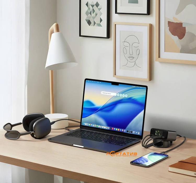 Зарядное устройство Satechi ChargeView 140W Desktop Black (ST-C4CV140C-EU)