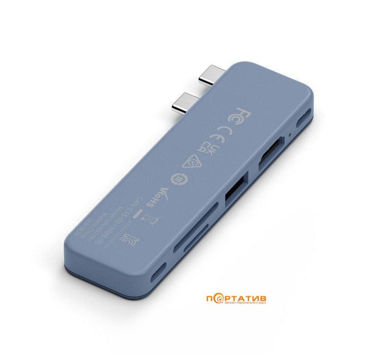 Хаб Satechi USB-C Snap Hub Multiport Indigo (ST-HUSNB)