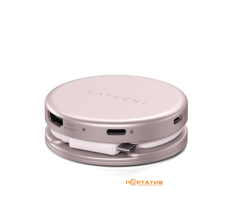 Хаб Satechi OntheGo 5-in-1 USB-C Multiport Blush (ST-POTG5P)