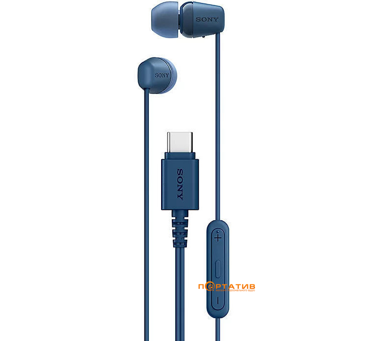 Навушники Sony IER-EX15C USB-C Blue (IEREX15CL.E)