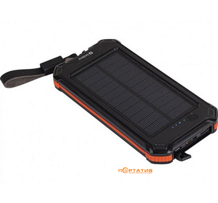 Зовнішній акумулятор Sandberg Solar 10000mAh 2.1A USB Type-C, Micro IP54 LED (420-72)