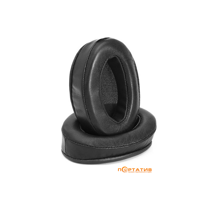 Brainwavz Headphone Memory Foam Earpads Oval Leather Angled Black