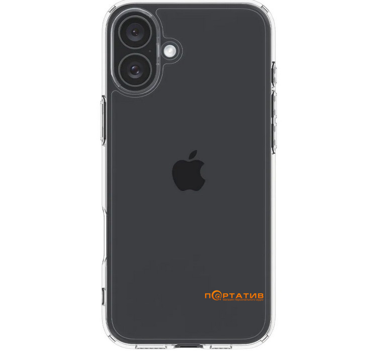 Чохол Spigen для Apple iPhone 16, Ultra Hybrid, Crystal Clear (ACS08197)