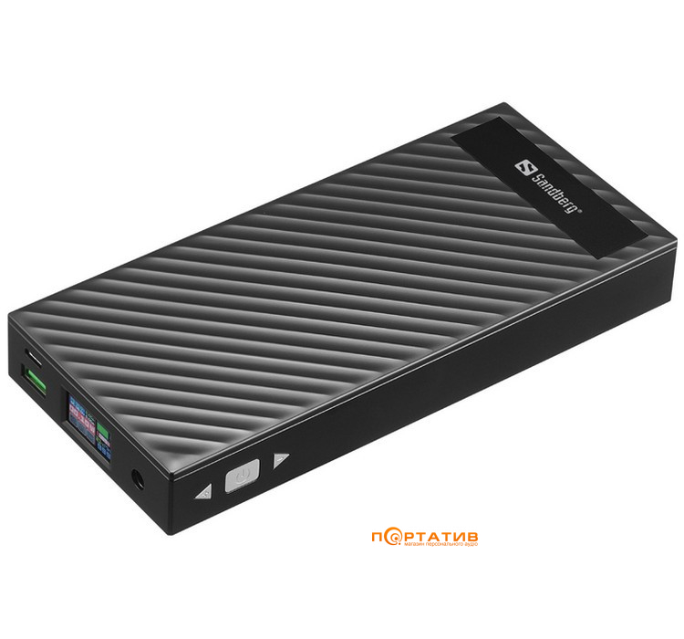 Внешний аккумулятор Sandberg 38400mAh 200W Type-C PD, USB, DC 3V-25V, UPS Mode (420-88)