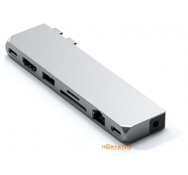 Satechi Aluminum USB-C Pro Hub Max Adapter Silver (ST-UCPHMXS)