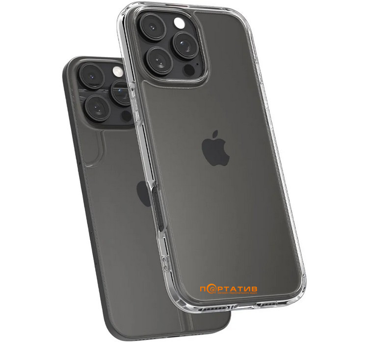 Чехол Spigen для Apple iPhone 16 Pro, Ultra Hybrid, Crystal Clear (ACS08121)