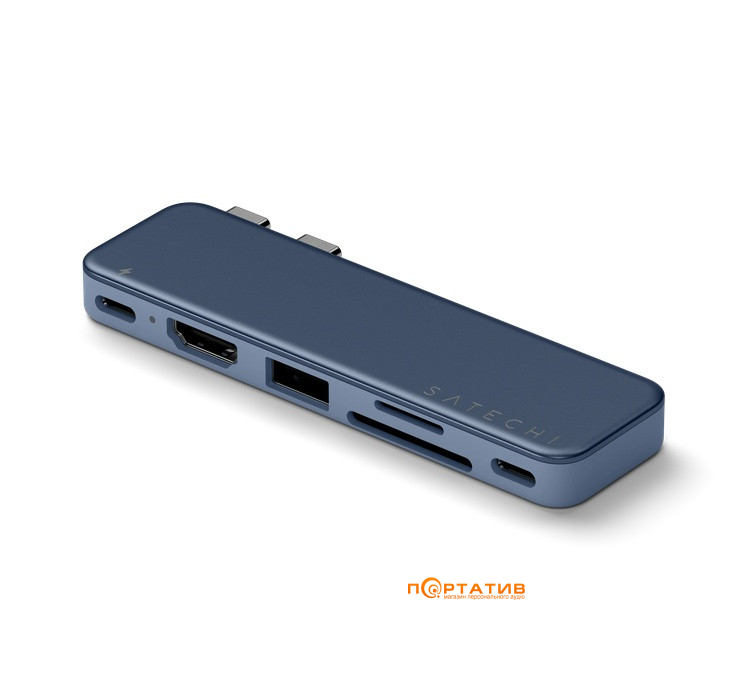 Хаб Satechi USB-C Snap Hub Multiport Indigo (ST-HUSNB)