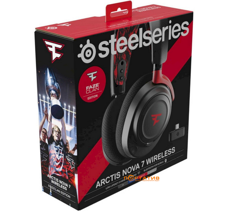 Ігрова гарнітура SteelSeries Arctis Nova 7 Wireless Faze Clan (61556)