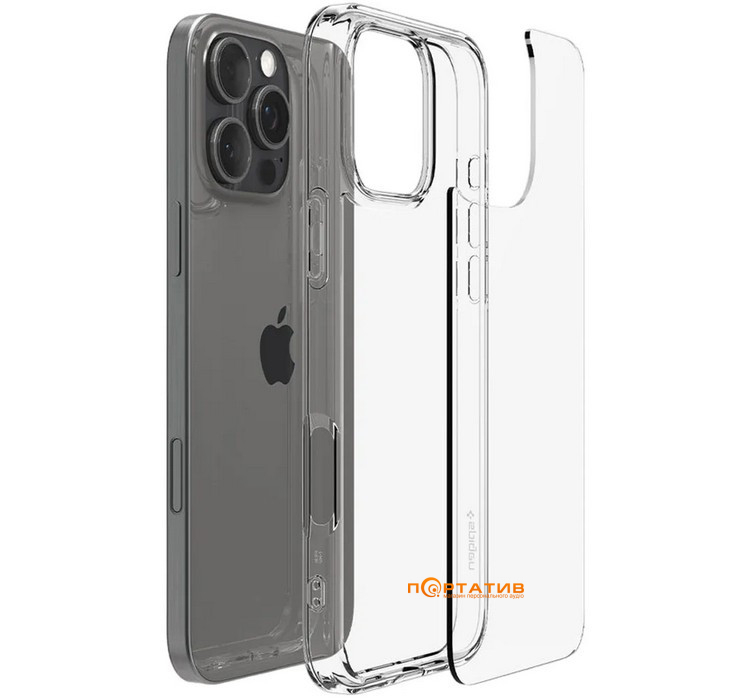 Чехол Spigen для Apple iPhone 16 Pro, Ultra Hybrid, Crystal Clear (ACS08121)