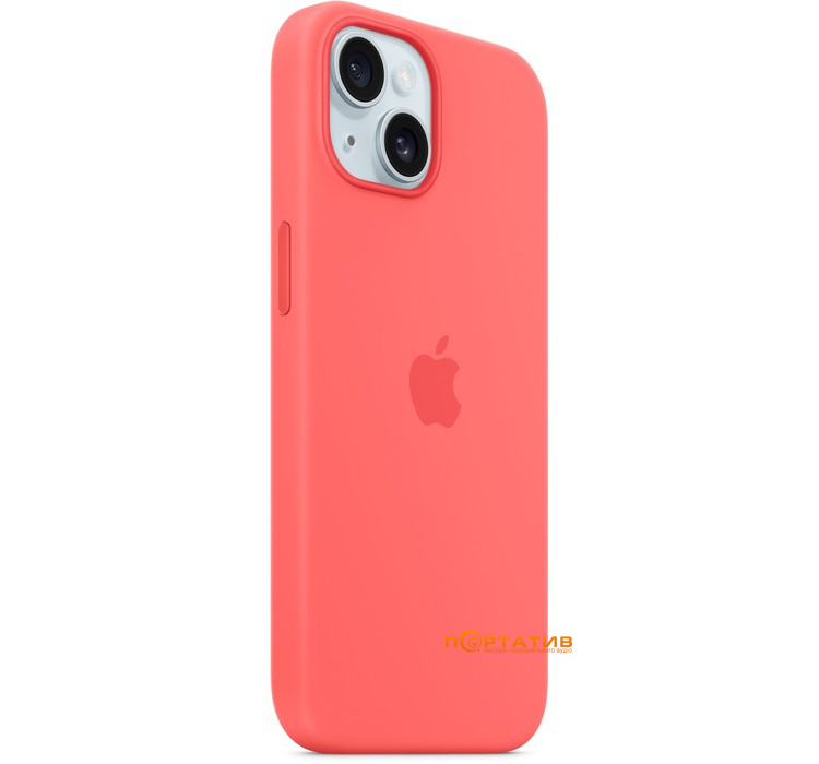 SoftCase iPhone 15 Silicone Case with MagSafe and Animation Guava