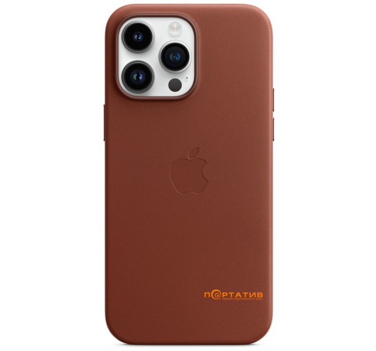 SoftCase iPhone 14 Pro Max Leather Case with MagSafe Umber