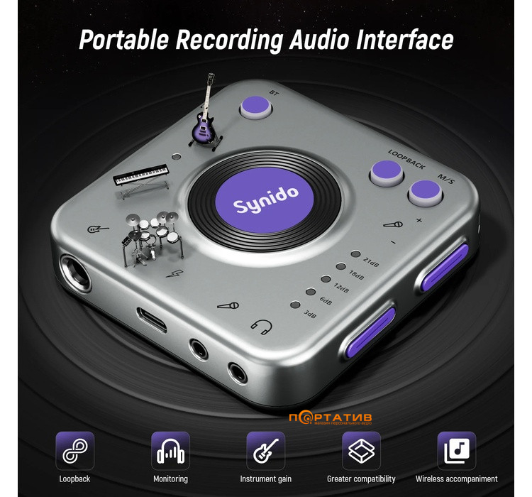 Аудіоінтерфейс Synido Live Dock A20 (SY000131)