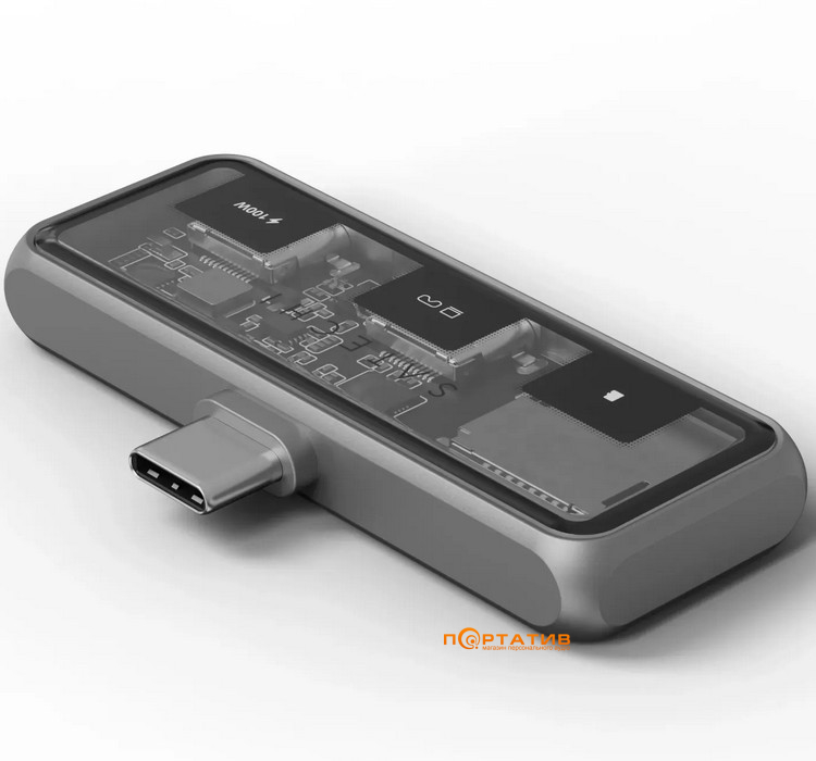 Хаб Satechi Mobile XR Hub with Audio Space Grey (ST-HXRSDM)