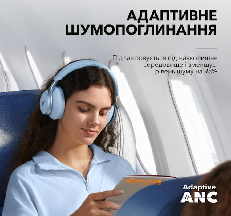 Навушники Anker SoundCore Space One Sky Blue
