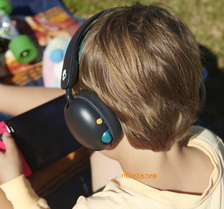 Навушники Skullcandy GROM Wireless Kids Black Verdigris (S6KBW-R740)