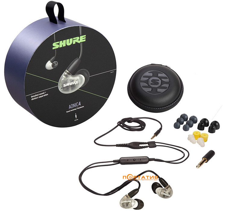 Наушники Shure AONIC 4 White (SE42HYW+UNI-EFS)
