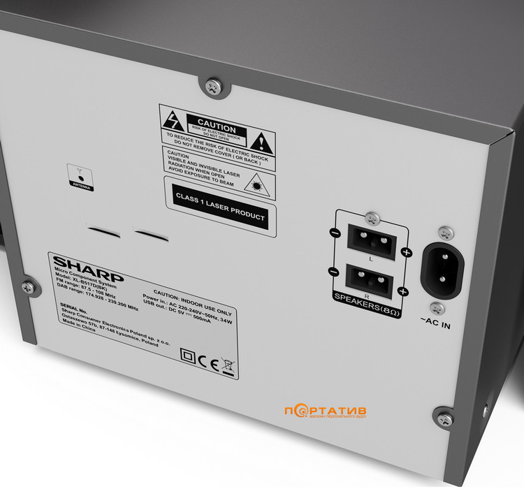 Акустична система Sharp XL-B517D(BK)