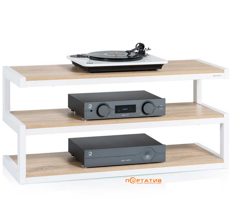Стійка Norstone Esse AV White/Oak