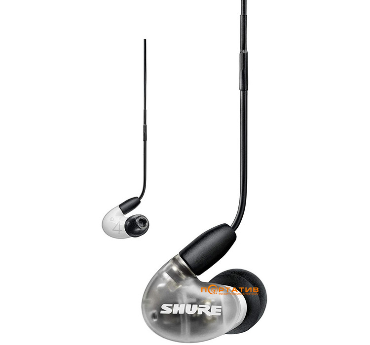 Наушники Shure AONIC 4 White (SE42HYW+UNI-EFS)