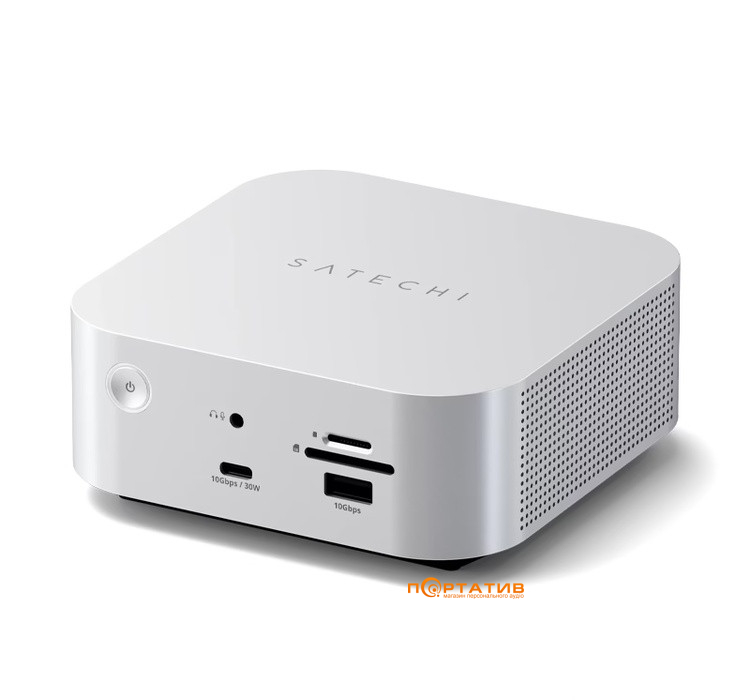 Док-станция Satechi Thunderbolt 5 CubeDock Station with SSD Enclosure Silver (ST-DT5CES-EU)