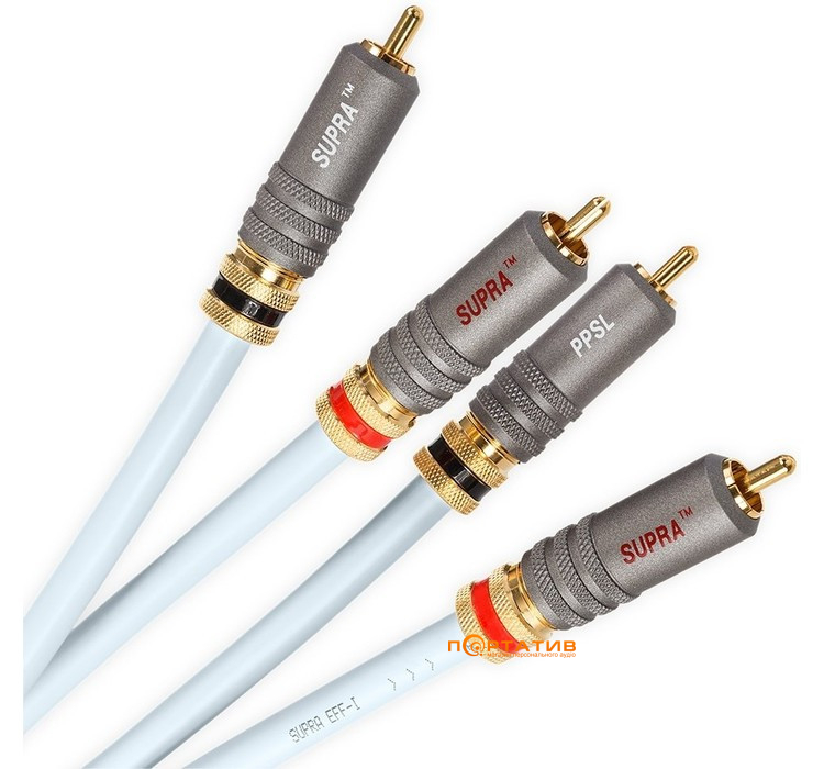 Кабель аналоговий Supra EFF-ISL RCA Audio 2m (1001901261)