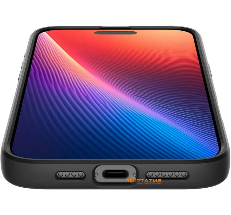 Чехол Spigen для Apple iPhone 16 Pro, Liquid Air, Matte Black (ACS08117)